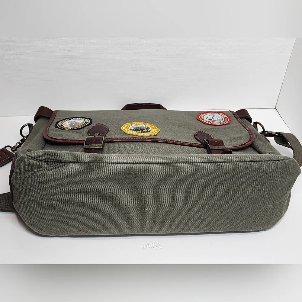 Rare Pendleton National Parks Patches Messenger Bag *Green/Brown* EUC